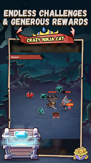 Ninja Cat - Idle Arena Screenshot 2