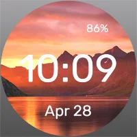 Red Mountains - Watch Face