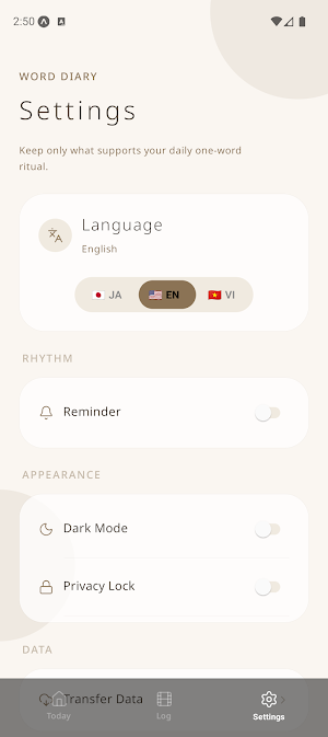 Word Diary Screenshot 3