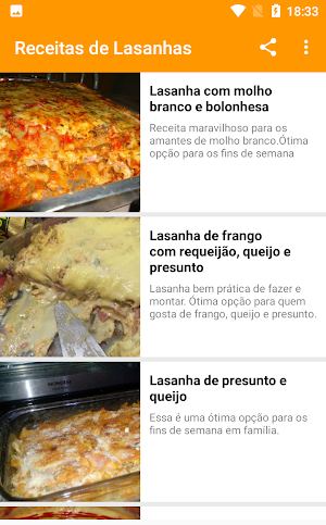 Receitas de Lasanhas Screenshot 1