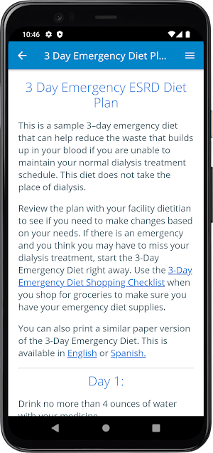 ESRD Emergency HUB Screenshot 1