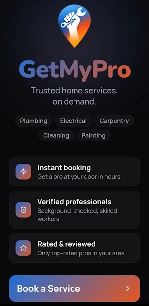 Getmypro: Hire Local Experts Screenshot 0
