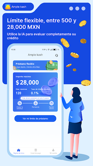 Ample kash: Préstamos en línea Screenshot 0