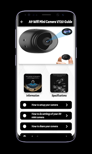 A9 Wifi Mini Camera V720 Guide Screenshot 0