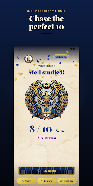 U.S. Presidents Quiz Screenshot 2