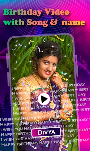 Birthday video maker with song Screenshot 1