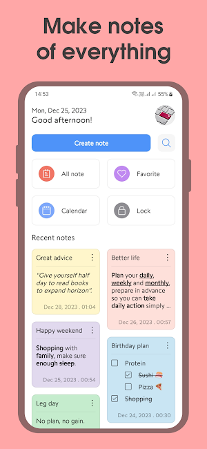 Open Note - Notebook, Notepad Screenshot 0