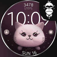 Cute Cat digital watch face
