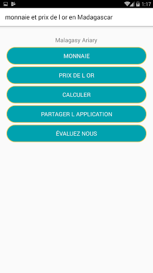 devise et prix de l'or à Madagascar Screenshot 0