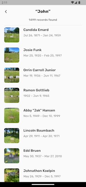 Garden Hills Cemetery Screenshot 1