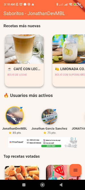 Saborito: Deliciosas recetas Screenshot 0