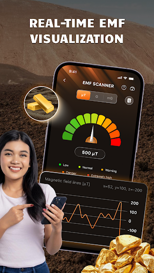 EMF Scanner - Metal Detector Screenshot 2