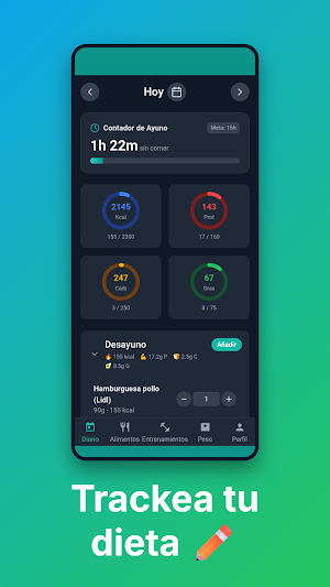 NutriTrack: Macros y Rutinas Screenshot 1
