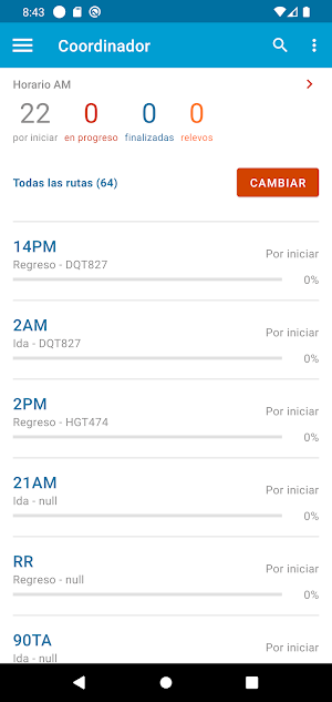OnTrack Coordinador Screenshot 1