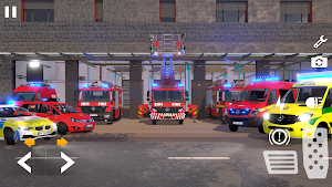 Police Car Ambulance Firetruck Screenshot 1