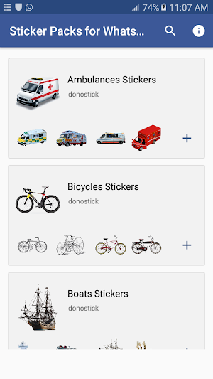 Vehicle Stickers for WhatsApp - WAStickerApps Pack Screenshot 0