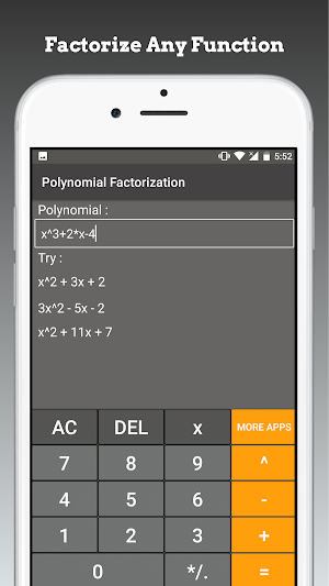 Polynomial Factorization Screenshot 1