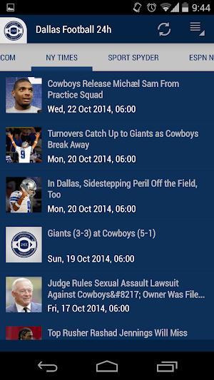 Dallas Football 24h Screenshot 1