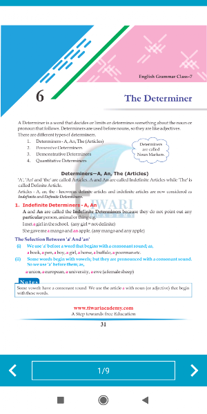 NCERT Solution for Class 7 English Grammar offline Screenshot 2