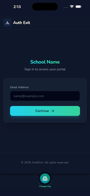 Auth Exit Screenshot 3
