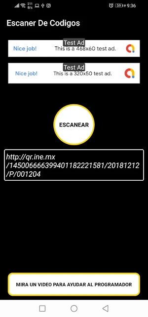 Lector De Codigos QR Screenshot 1