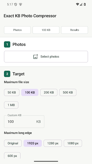Exact KB Photo Compressor Screenshot 0