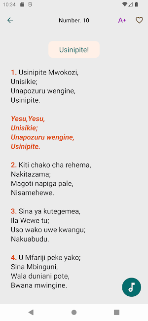 Tenzi za Rohoni (Hymns) Screenshot 2