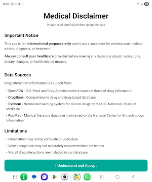 MediMeal Safe Screenshot 0