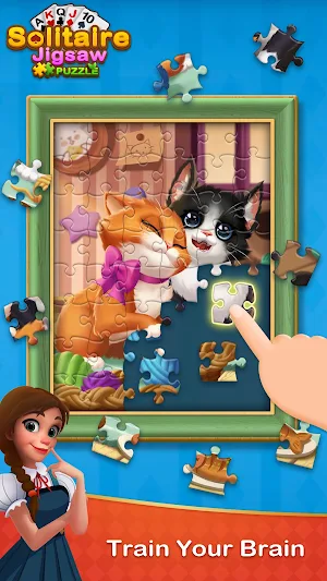 Solitaire Jigsaw Puzzle - Design My Art Gallery Screenshot 0