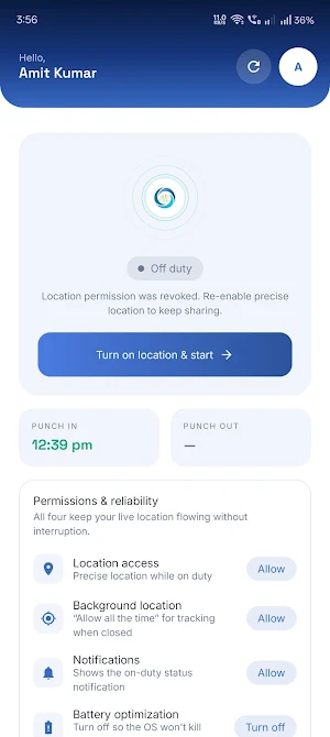 HCM Field Worker Screenshot 2