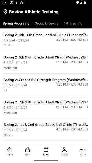 Boston Athletic Training Screenshot 1
