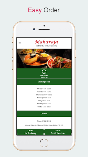 Maharaja Takeaway Screenshot 0