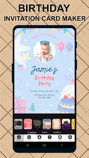 Birthday Invitation Card Maker Screenshot 1