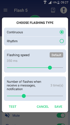 Flash notification on Call & messages - Flash 5 Screenshot 1