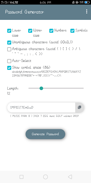 Password Generator Screenshot 1