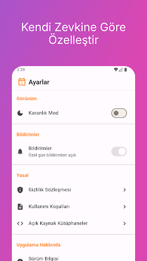 Kalendy | Tüketici Takvimi Screenshot 3