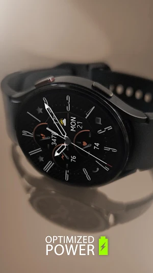 Carbon v6 Analog watch face Screenshot 0