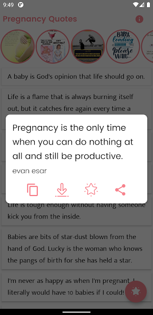Pregnancy Quotes and Sayings Screenshot 2