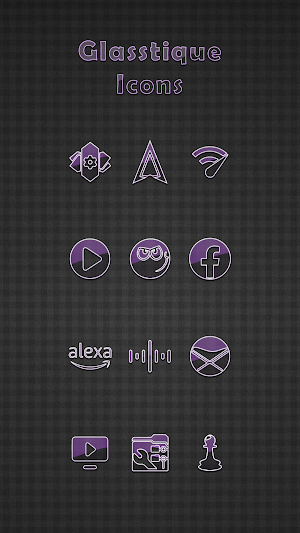 Glasstique Purple Icons Screenshot 3