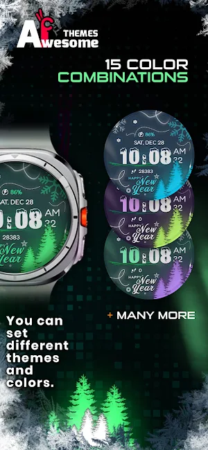 Timeburst - digital watch face Screenshot 2