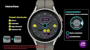 JW107 jwstudio watchface Screenshot 2