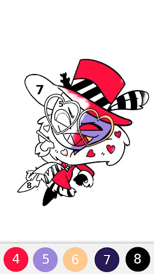 Alastor Hotel Coloring Book Screenshot 0