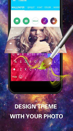 Emoji Keyboard Cute Emoticons - Theme, GIF, Emoji Screenshot 0