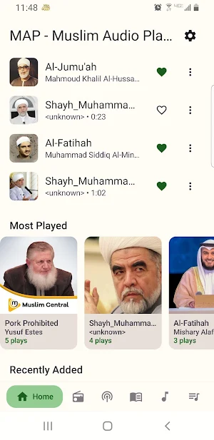 MAP - Muslim Audio Player Screenshot 1