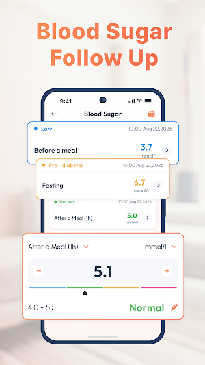 Daily BP & Sugar Tracker Screenshot 2