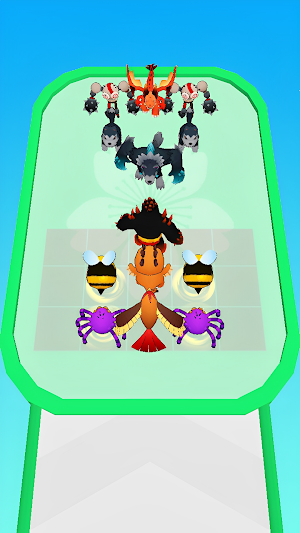 Merge Run Pocketmon 3D Battle Screenshot 3