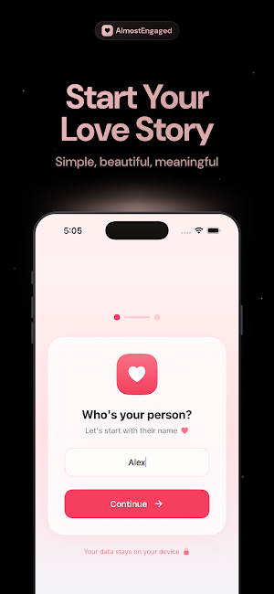 AlmostEngaged - Dating Journal Screenshot 1