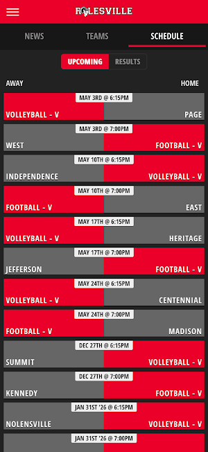 Rolesville HS Athletics Screenshot 2