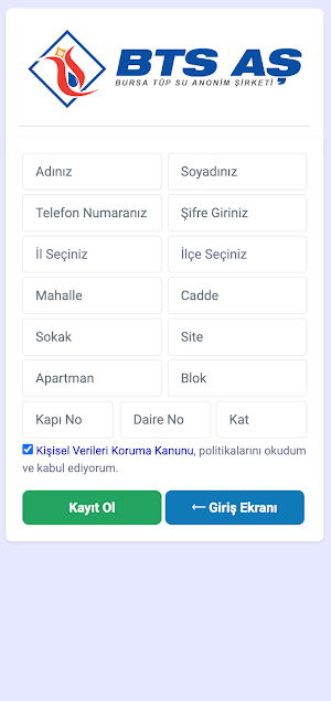 Bursa Tüp Su Sipariş Screenshot 2