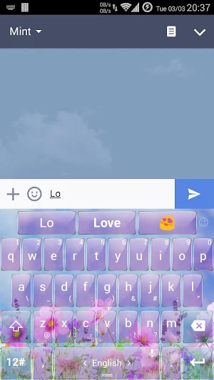 Keyboard Theme G Spring Flower Screenshot 2